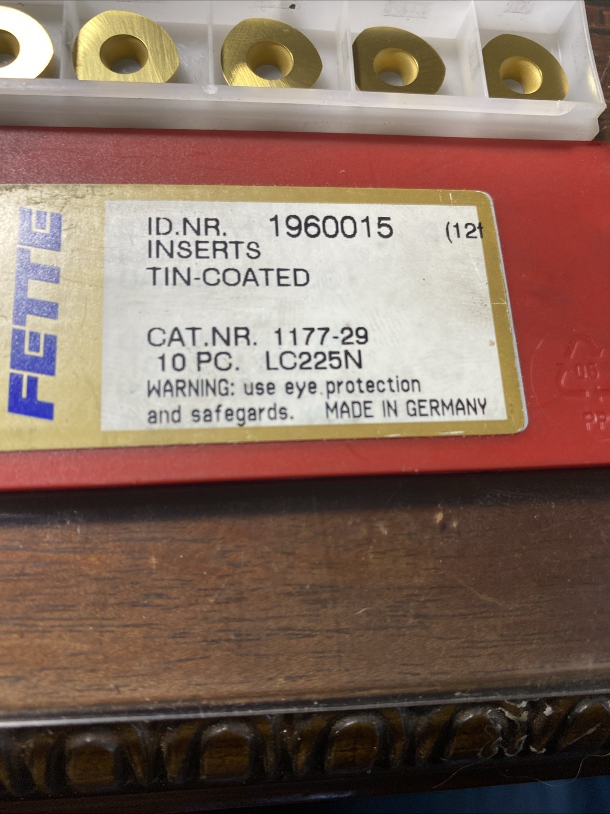 Qty.10 Fette Carbide Inserts 1960015 1177-29 LC225N (E17)