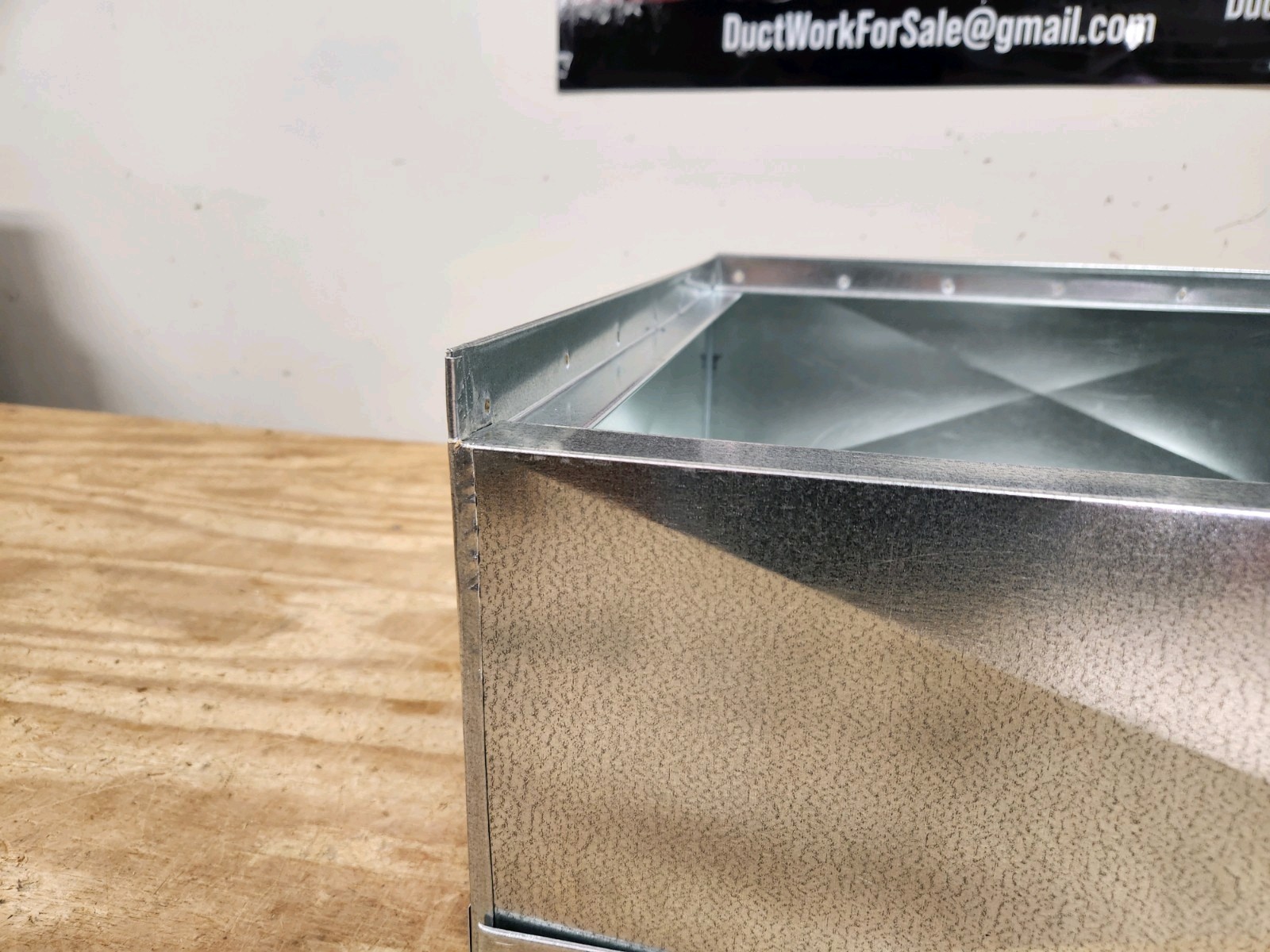 21″x21″x17″ tall furnace stand return air box duct hvac