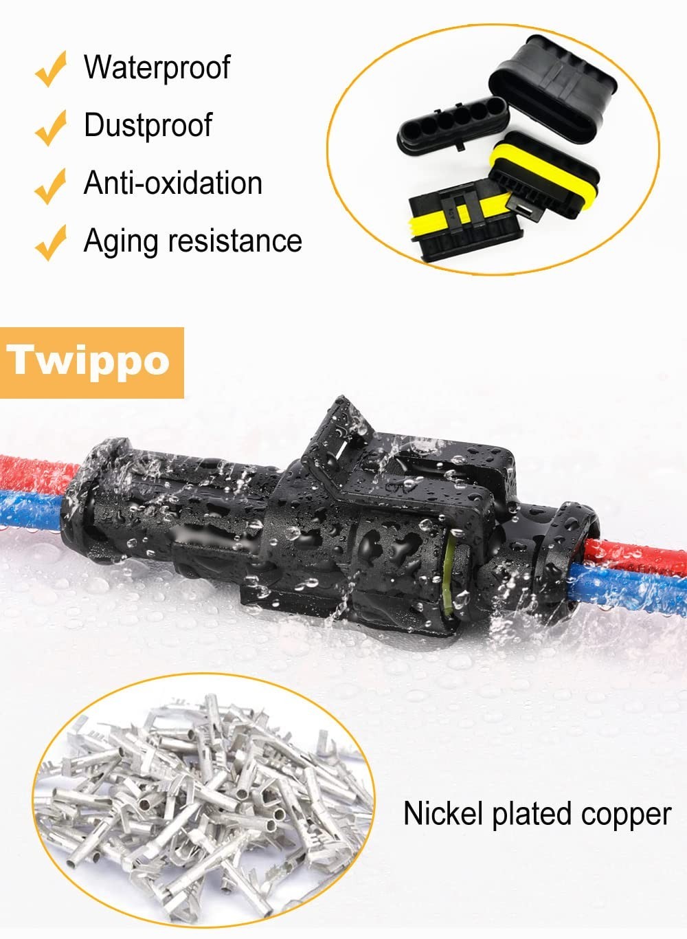 pcs 1/2/3/4 Pin Automotive Electrical Waterproof s | 1/2/3/4 Wire Male and Fe…