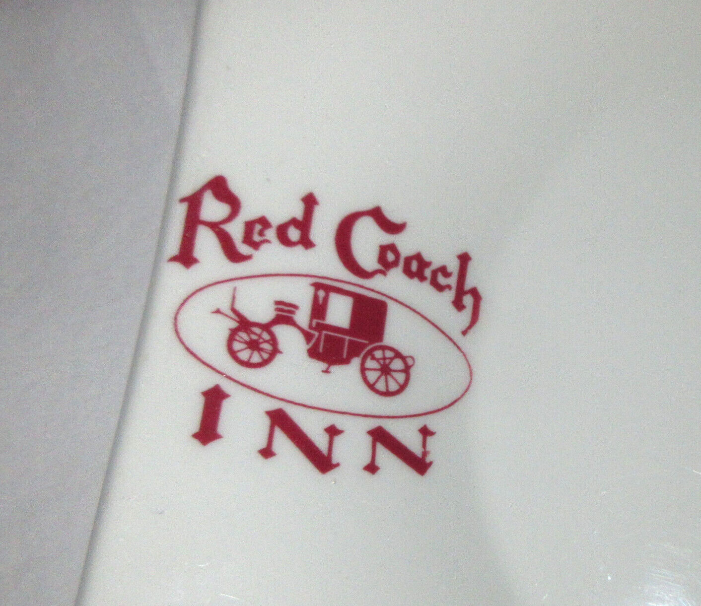 Jackson China Restaurant Ware Platter Paul McCobb Red Coach Inn Oval Lug Handles