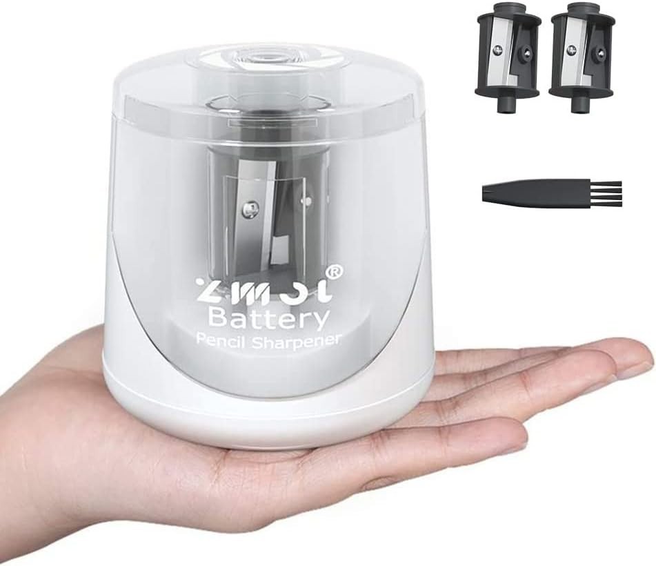 Portable Smart Electric Pencil Sharpener with Double Blades – Ideal for Artists
