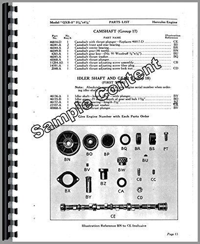 Parts Manual Oliver ED2-38 ED2-42 Cletrac Crawler