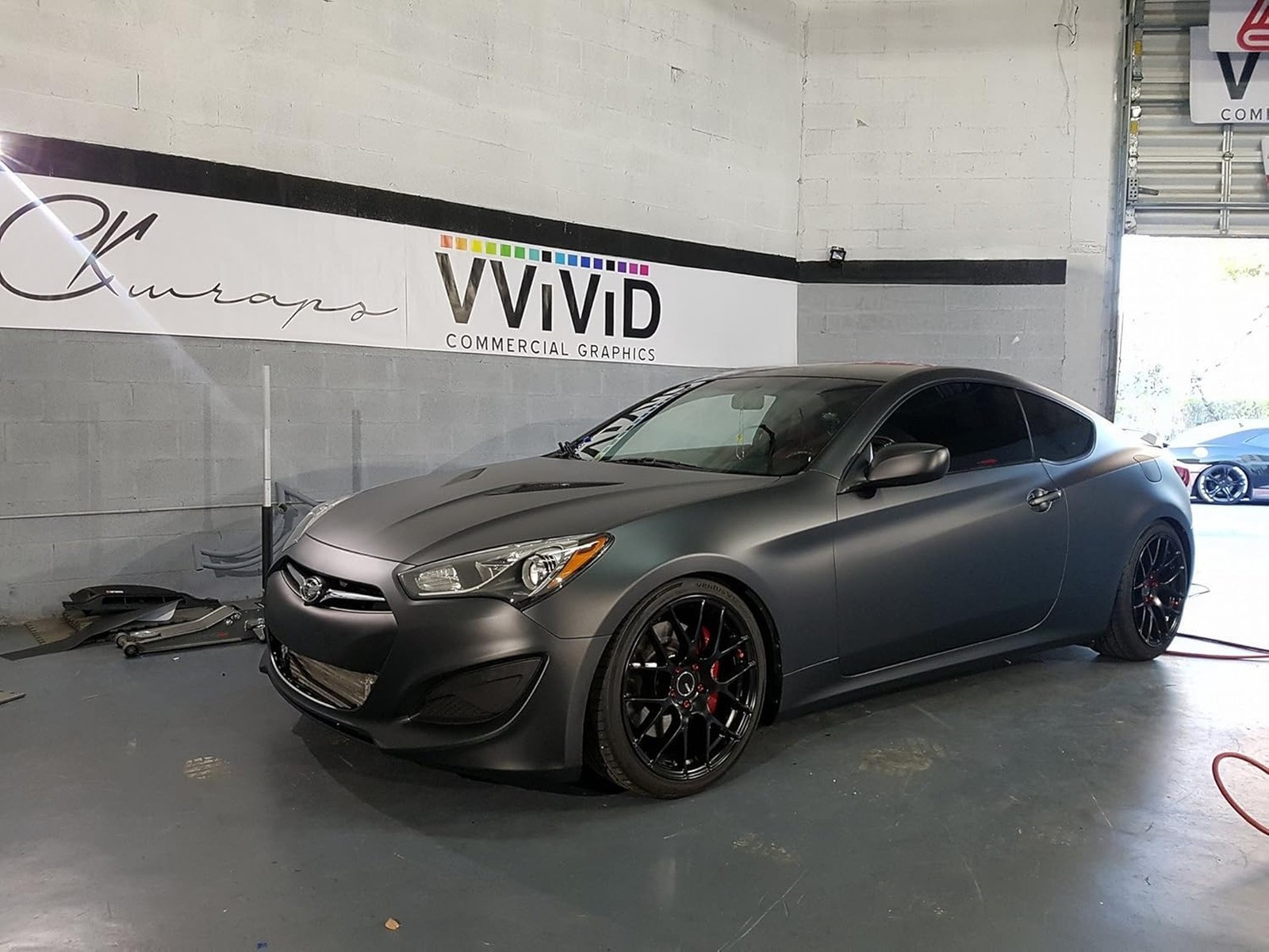 VViViD+ Matte Metallic Black Premium Vinyl Wrap (1ft x 5ft) 1ft x 5ft