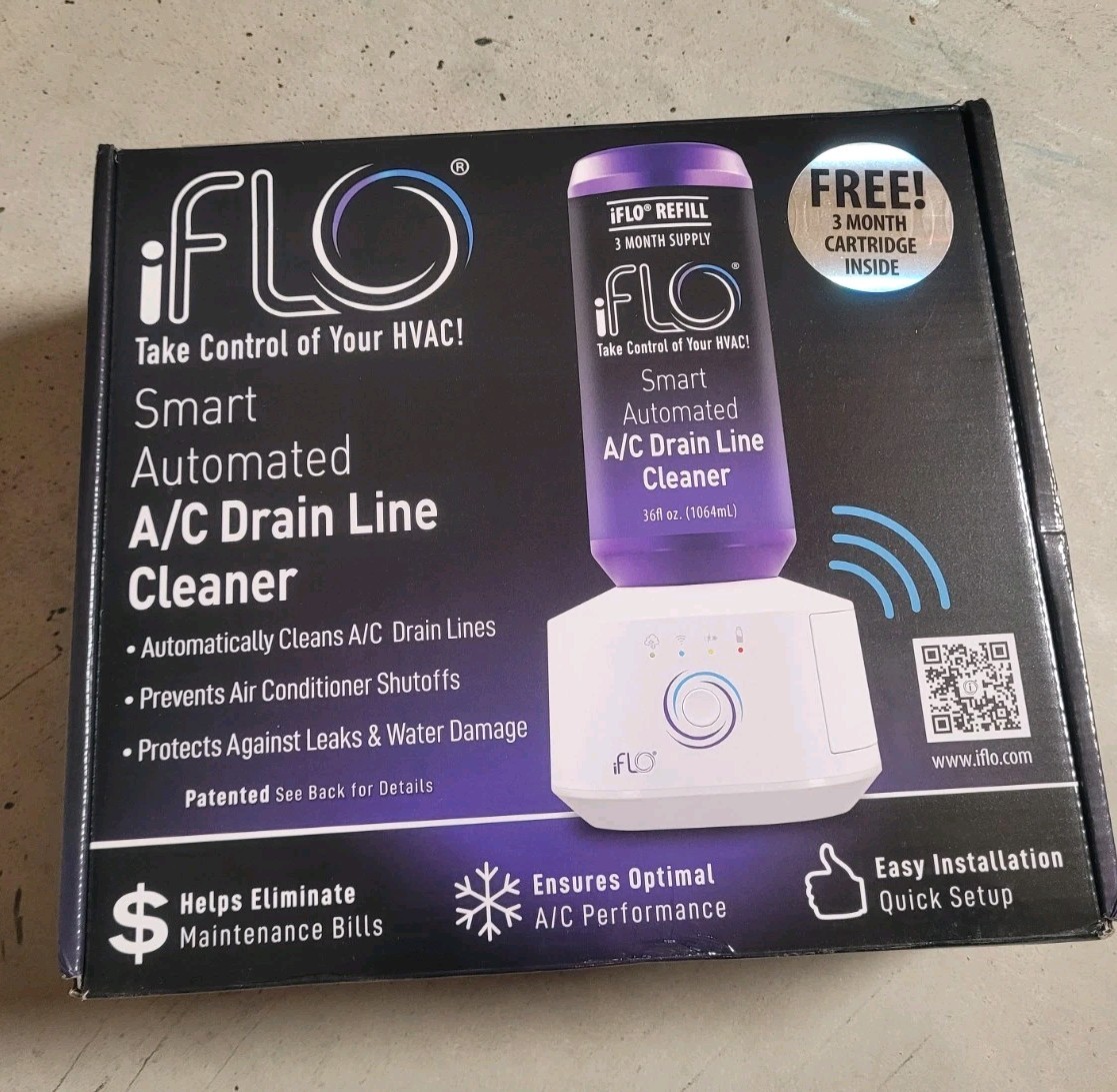 iFLO IFLOKIT01 Smart Automated A/C Drain Line HVAC Cleaner 36 fl oz