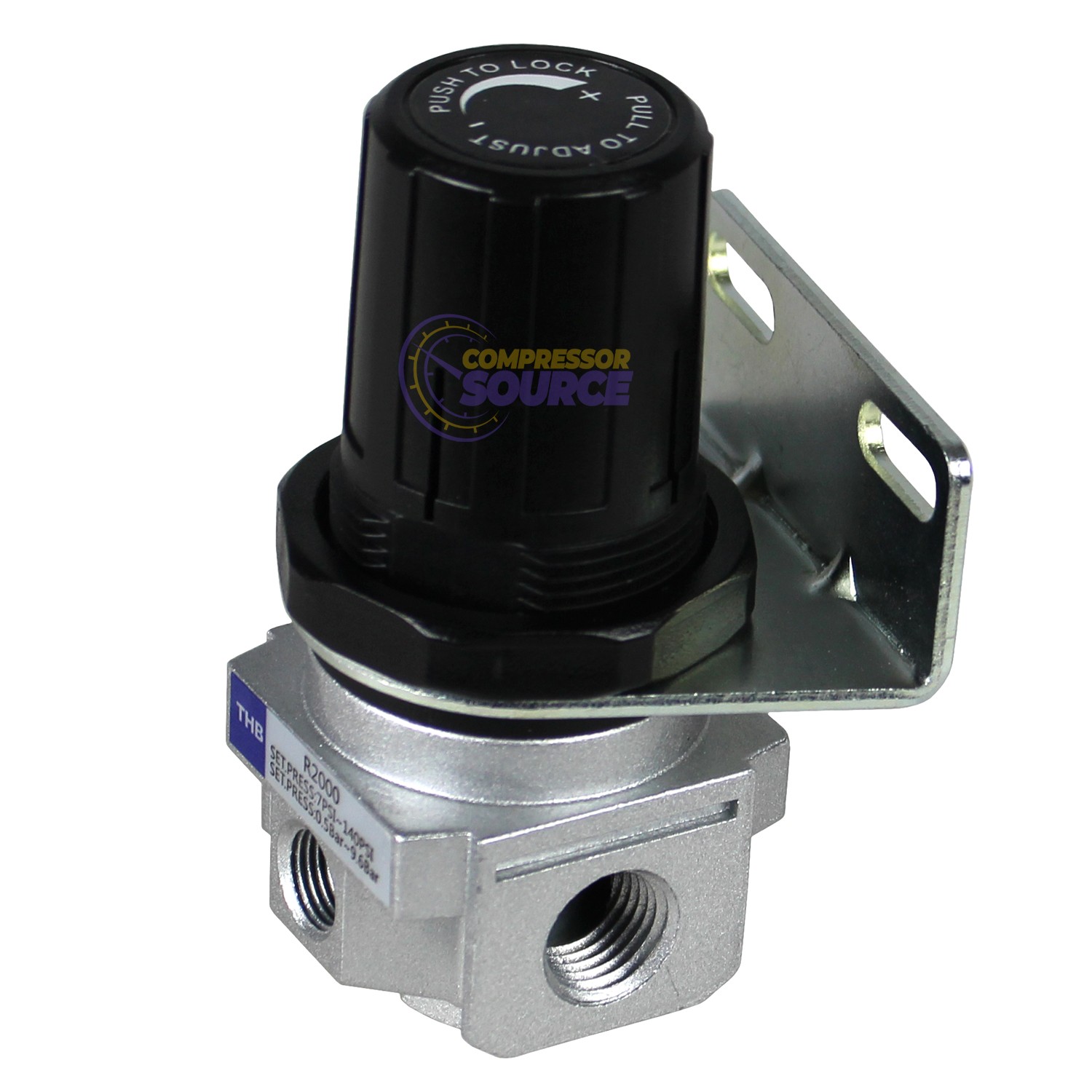 1/4″ Air Compressor Regulator Industrial Grade W/ Pressure Gauge + Mount Bracket