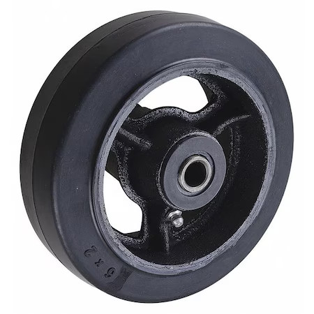 Caster Wheel, Rubber, 6 In., 500 Lb., Mr0620112