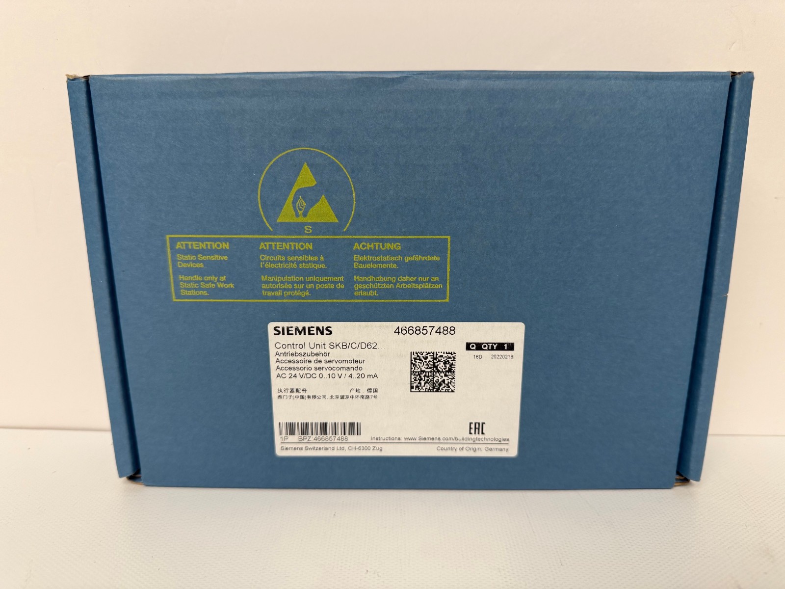 SIEMENS 466857488 CONTROL UNIT SKB/C/D62 SERVICE KIT PCB REPLACEMENT NEW