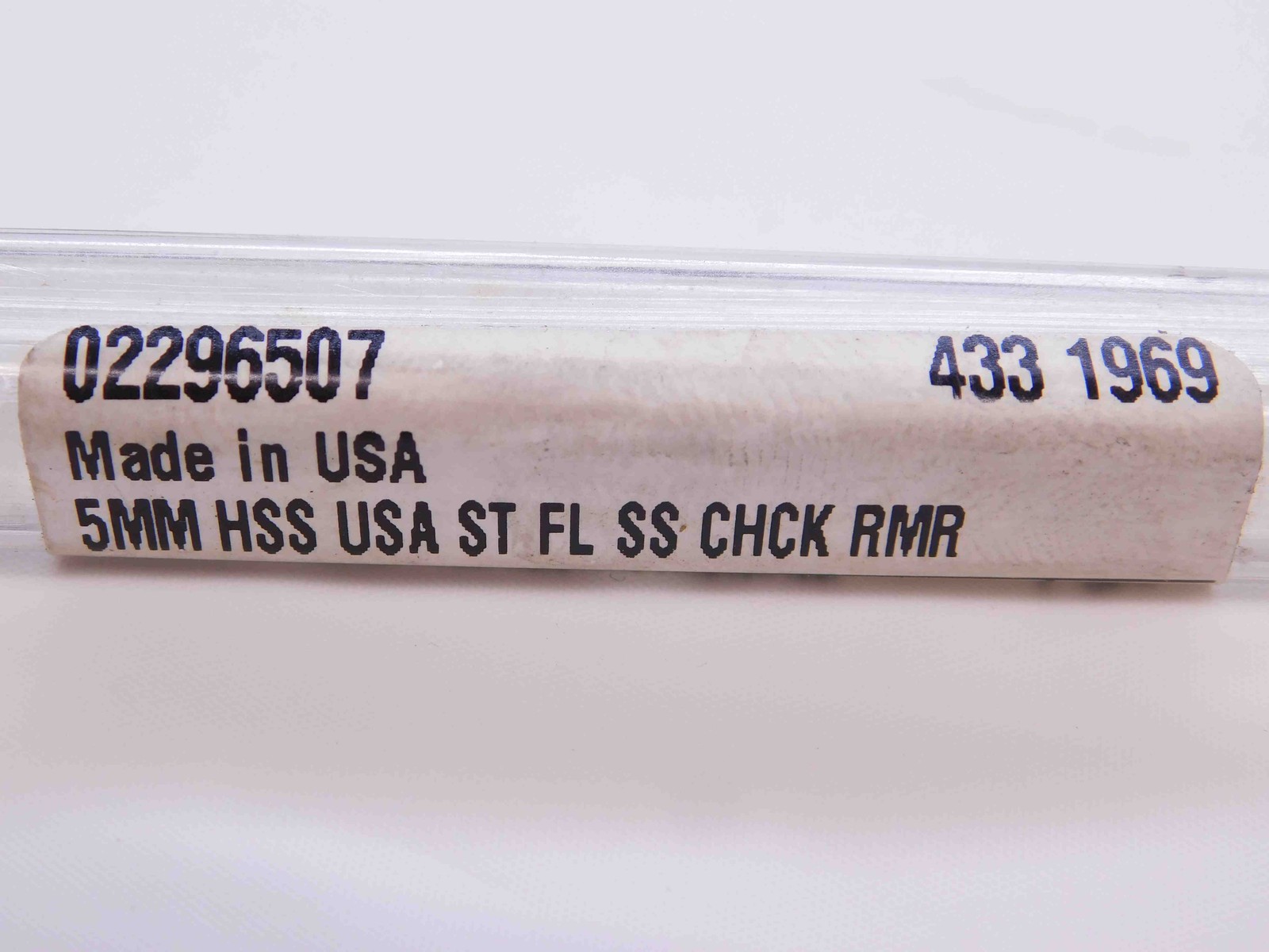 NEW YANKEE 5mm O.D. HSS CHUCKING REAMER 6 FLUTE .1969 MADE IN USA ONSIZE 5.0