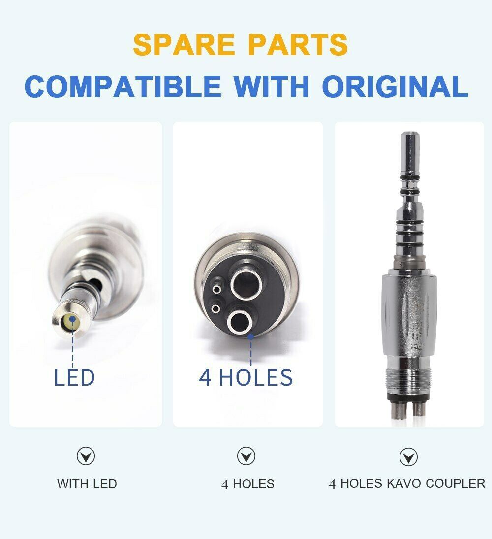 Dental LED Quick Coupler Coupling 4 Hole / 6 Hole for Fiber Optic Handpiece