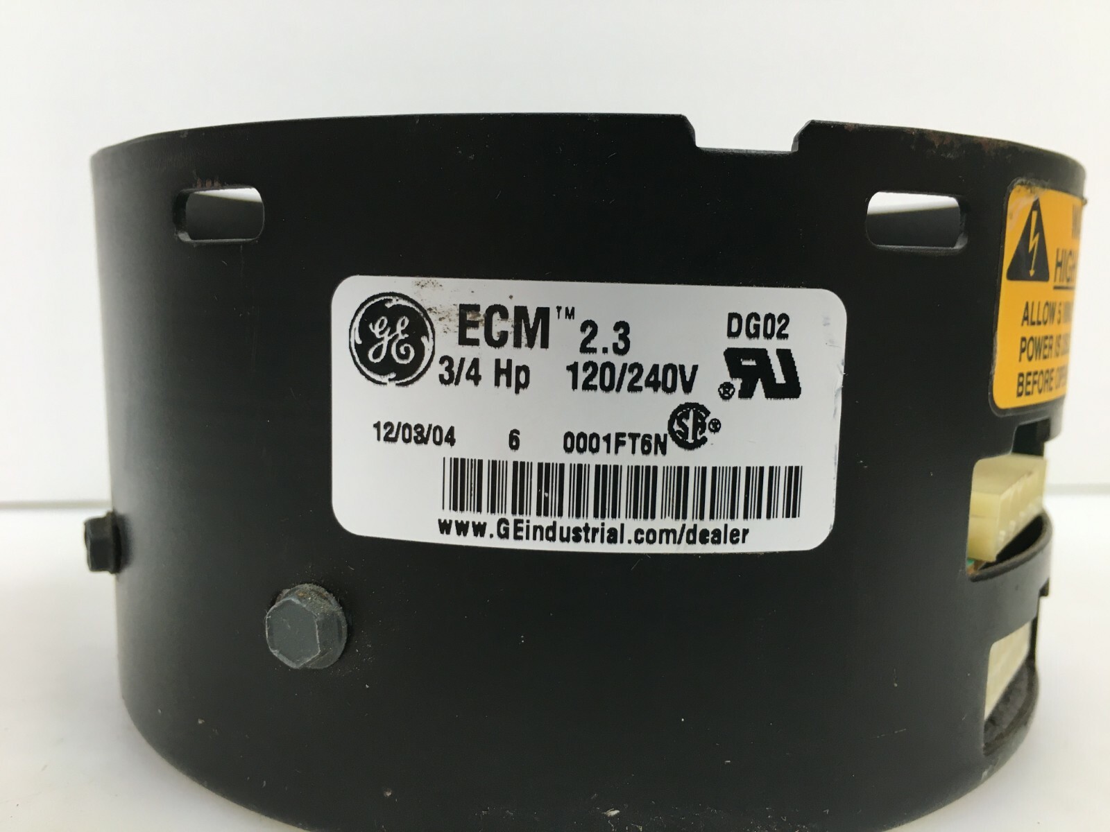 GE Module only 3/4 HP TRANE D341314P53 MOT09988 Rotation CW 208/230V used #Z198