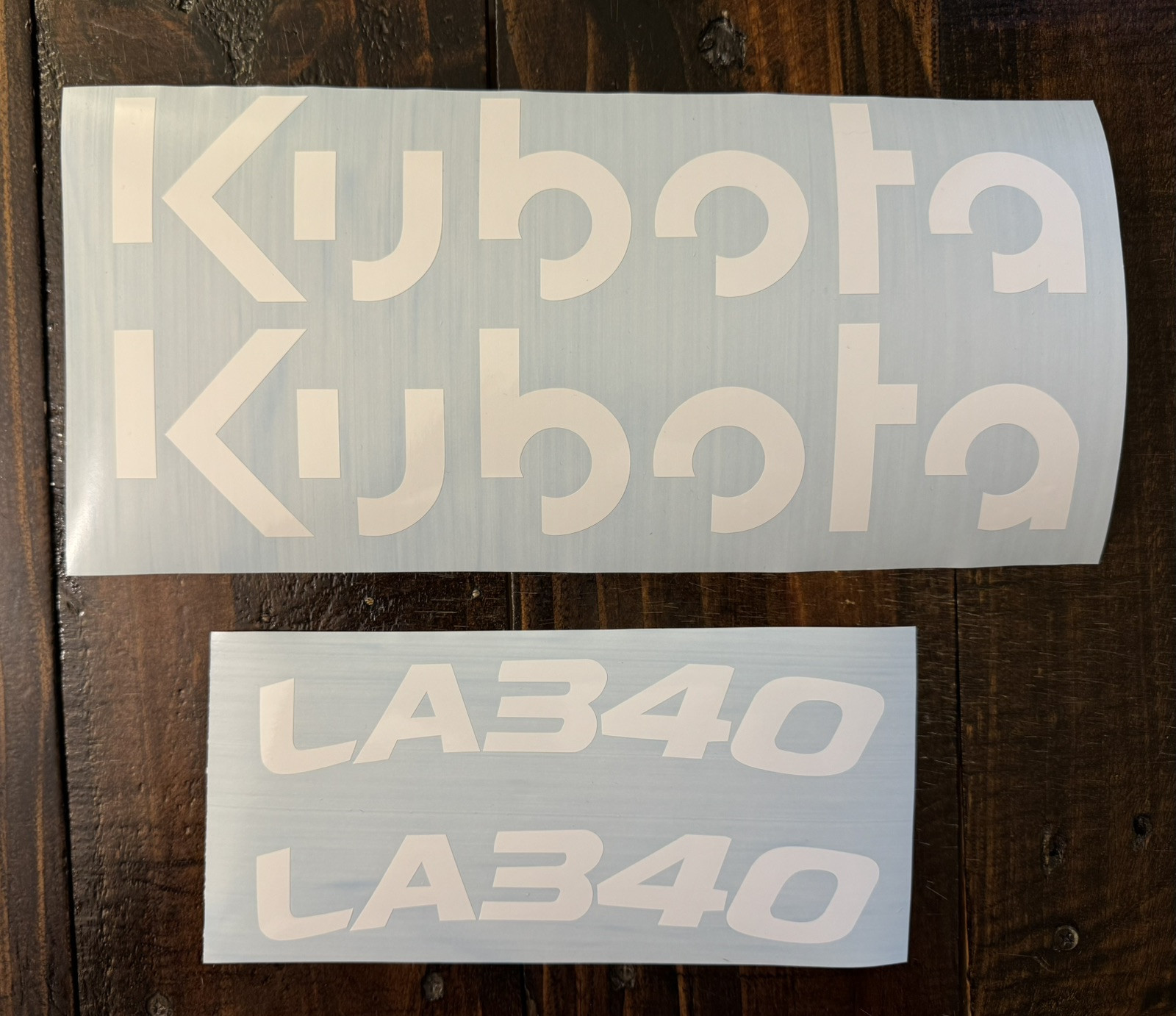 Kubota LA340 Decals (Set 4) BX Series Tractor Loader Replacement Stickers