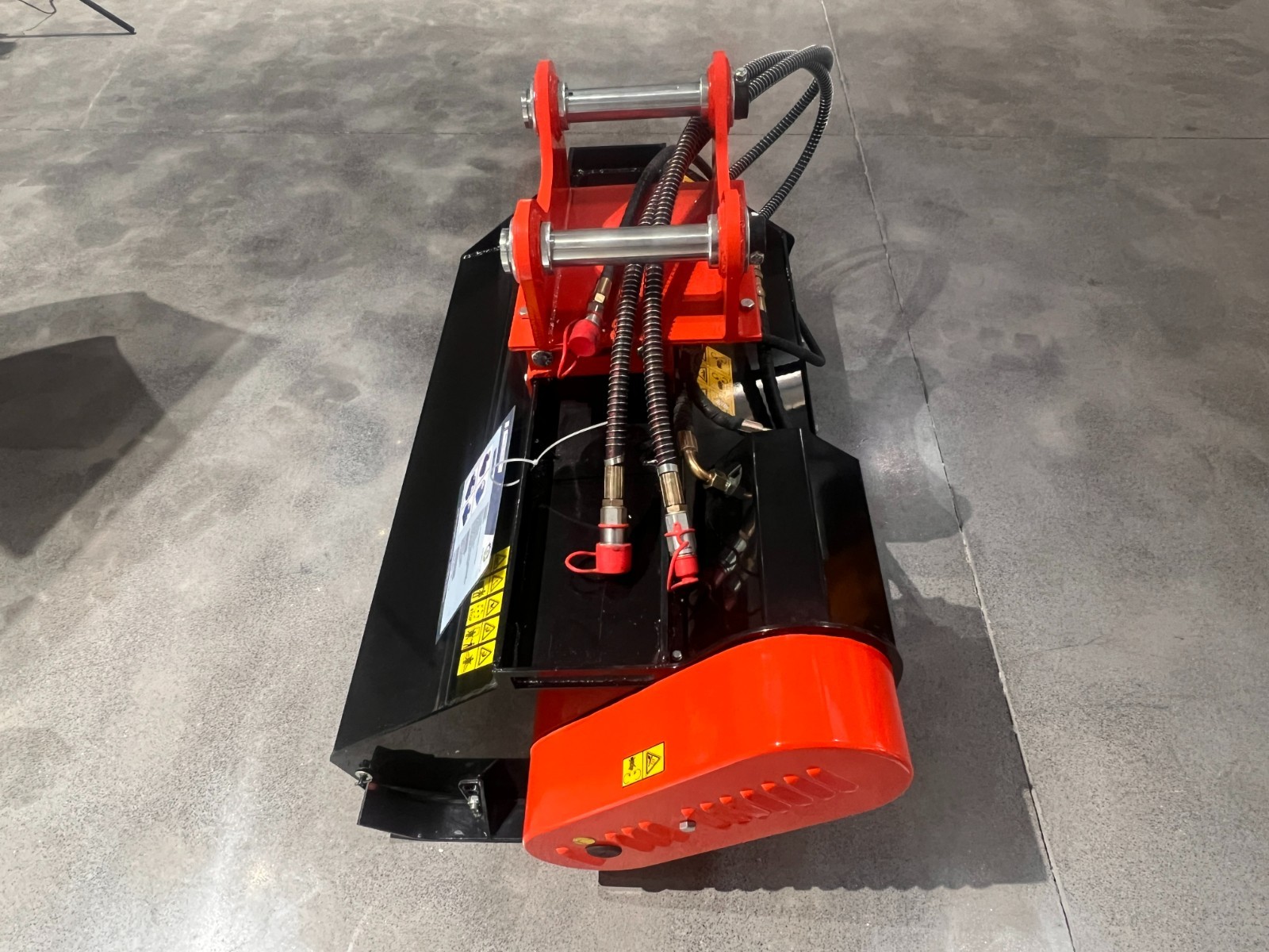 43″ Flail Mower Attachment Excavator Hydraulic Mowing Fit for 3-8Ton Mini Digger