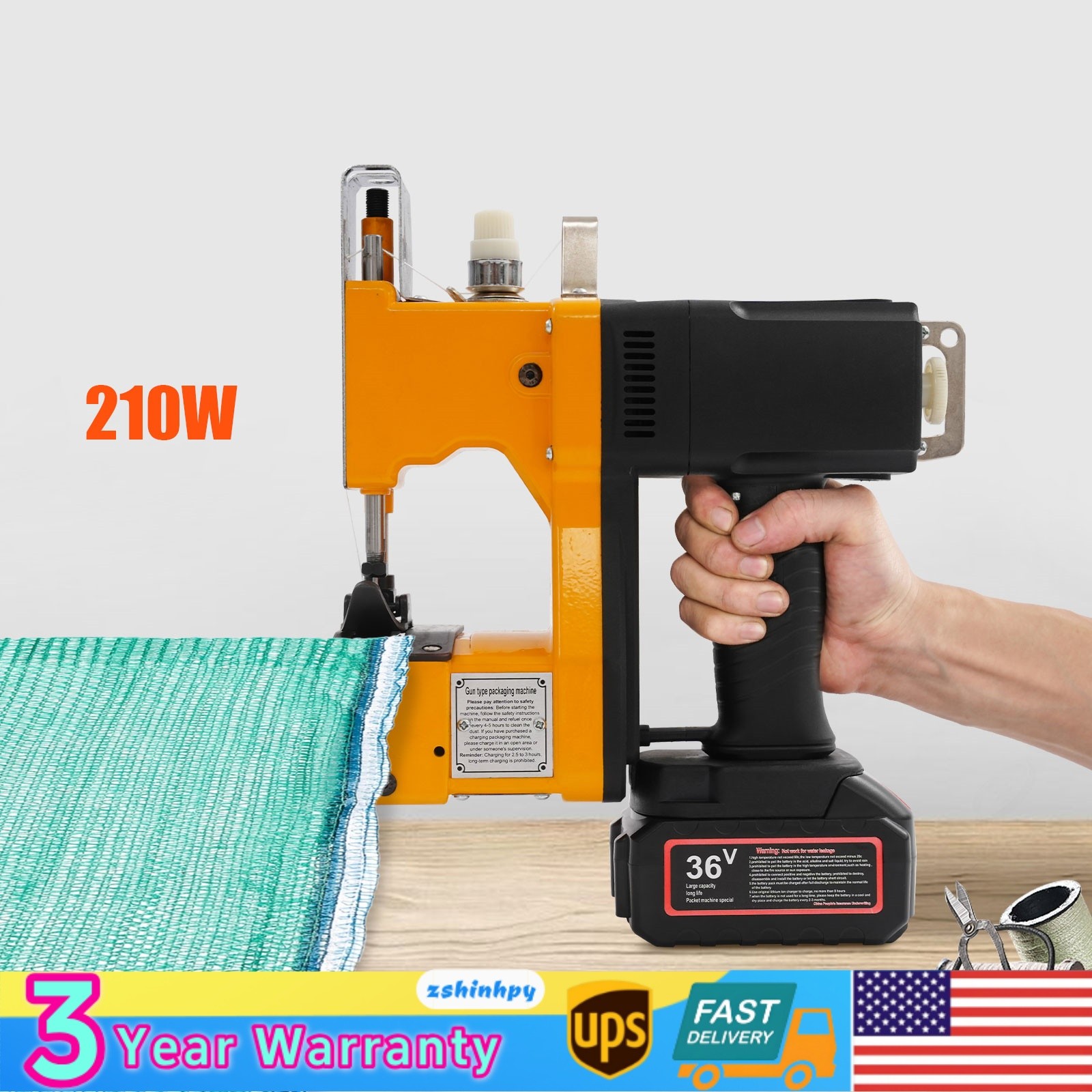 Bag Closer Cordless Bag Sewing Machine Handheld Industrial Bag Stitching Machine