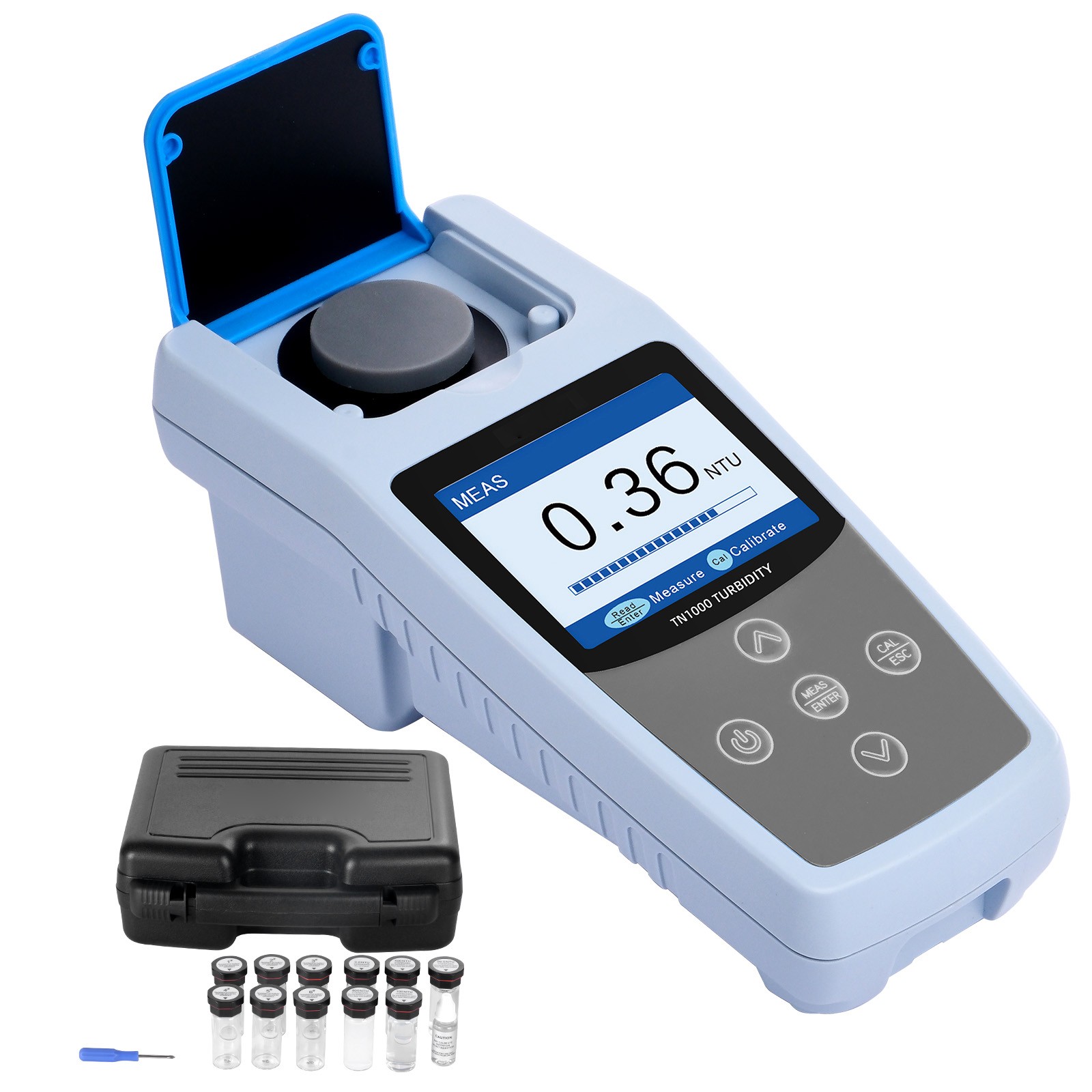 Uimoso Portable Turbidity Meter, 0–1000 NTU Range, ISO 7027 Standard Compliant