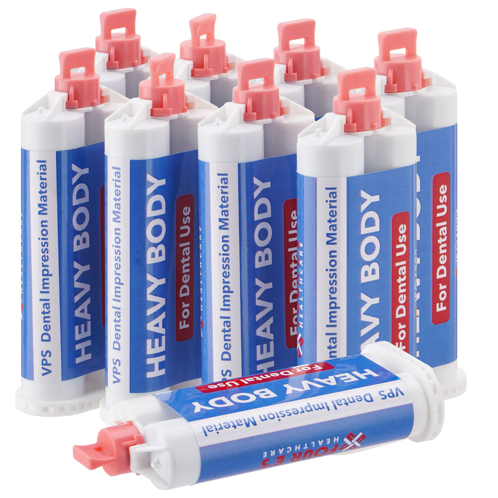 8Pcs Heavy Body Fast Rapid Set Dental Impression Material 50mL Cartridge VPS PVS