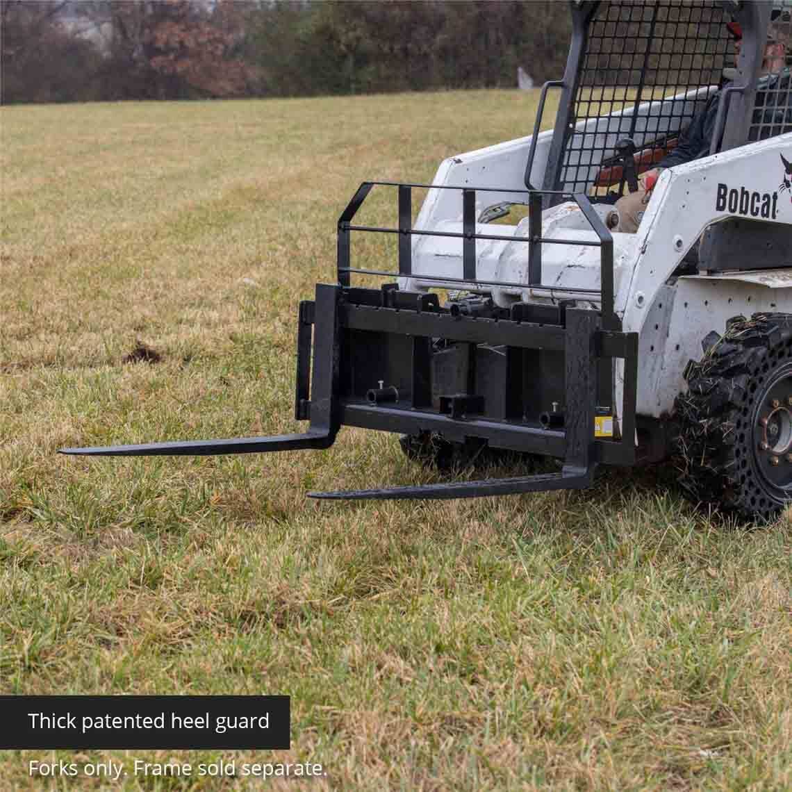 Titan Attachments 42″ Pallet Fork Blades, 4,000 LB Load Capacity, Class II
