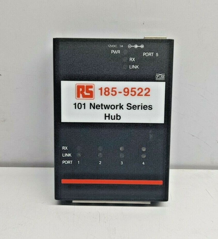 RS 185-9522 101 Network Series Hub 4-Port Ethernet Hub
