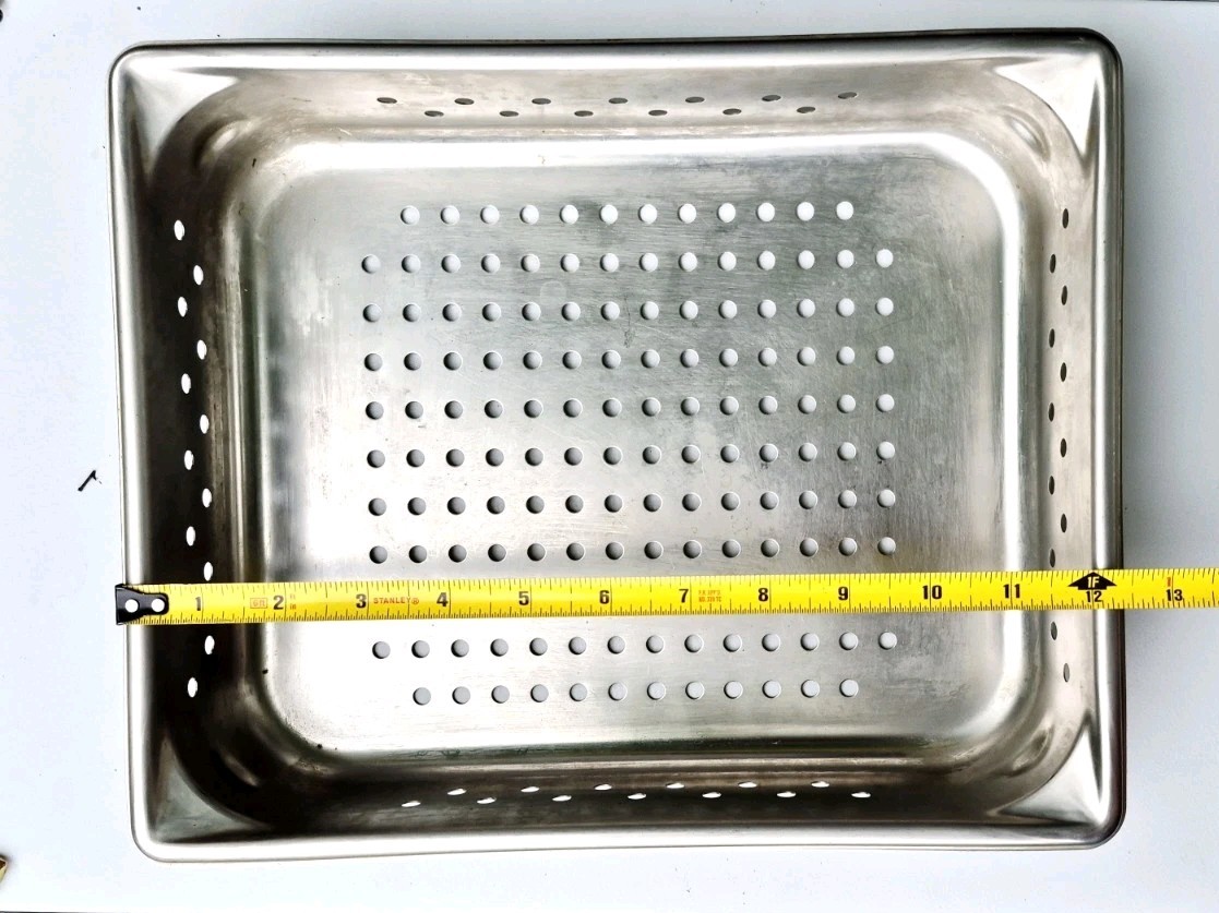 Vollrath 30223 Super Pan V Half Size x 2.5 D Steam Table Perforated Food Pan