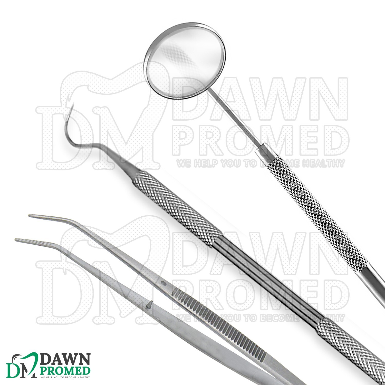 20 Pcs Basic Dental Set Examination Kit For Dentist & Students German Grade