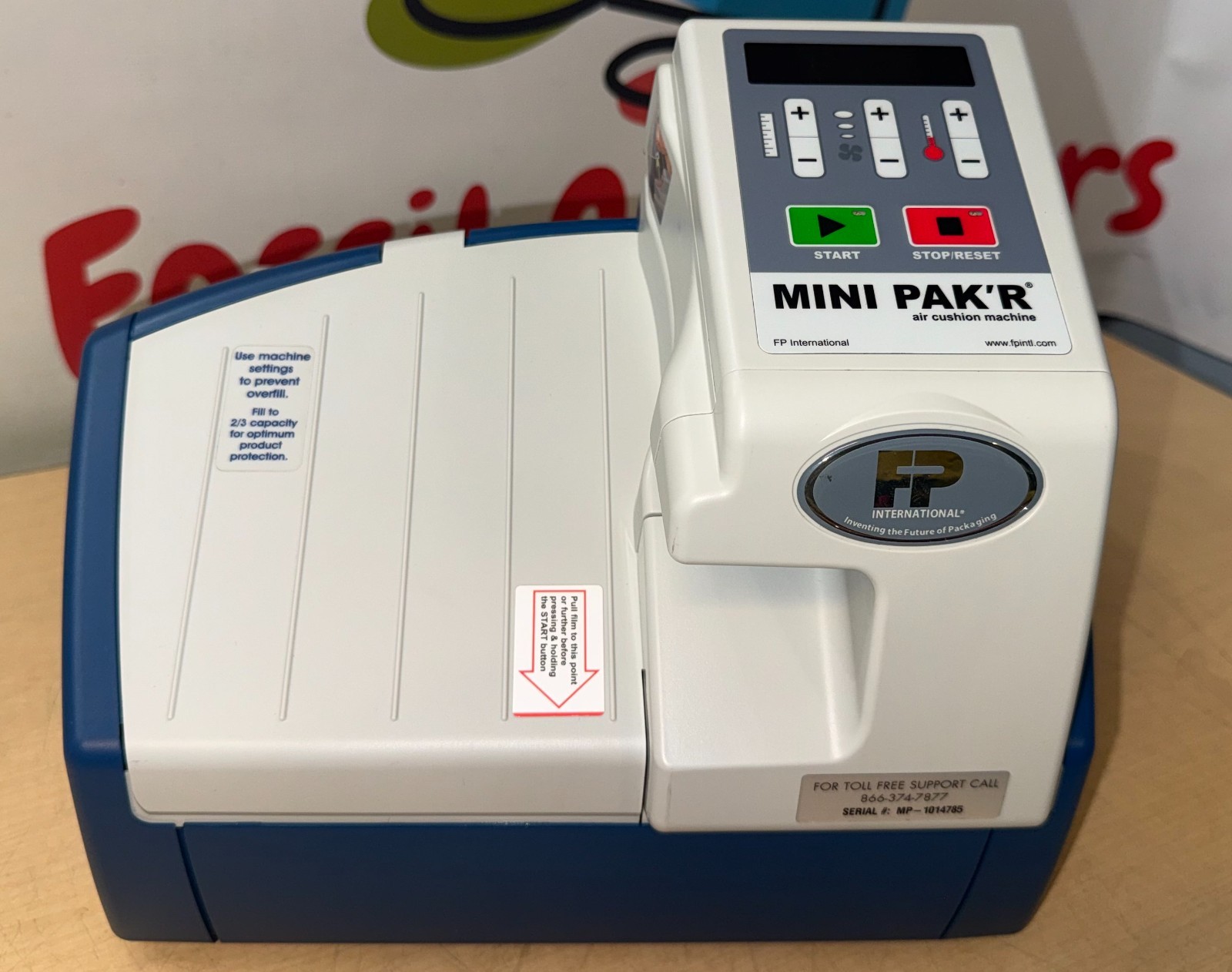 FP International Mini Pak’r Portable Air Pillow Bubble Cushion Inflation Machine