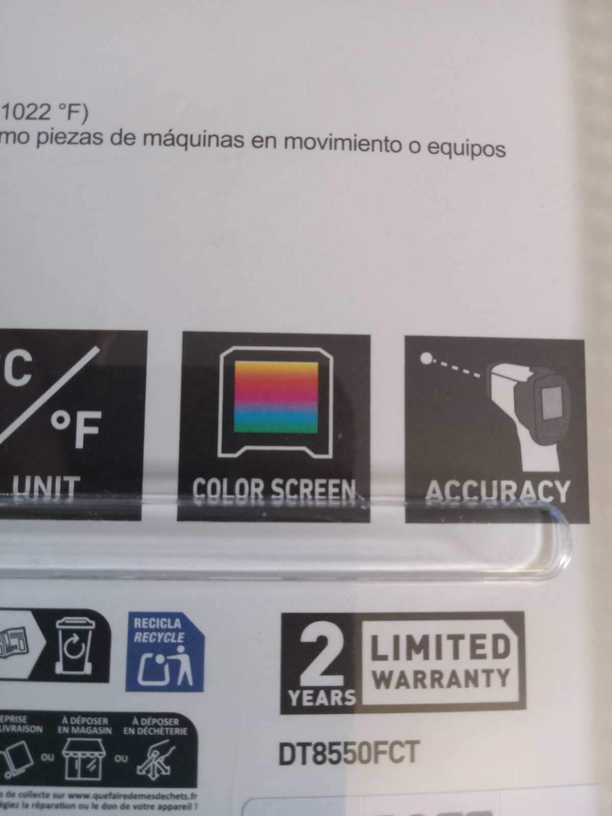 Prexiso PIX-550F Infrared Thermometer (-58°F to 1022°F) NIB