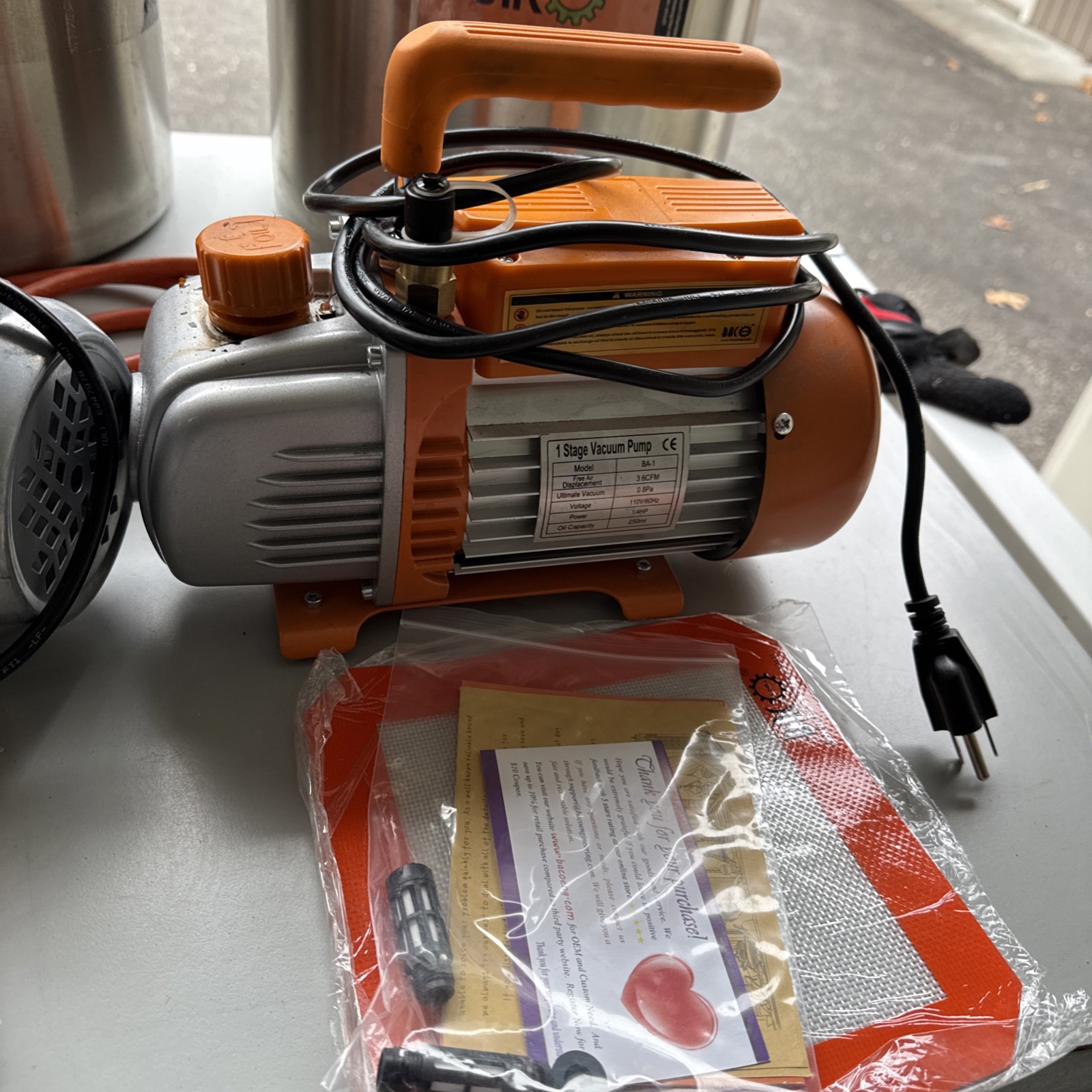 QTY 3 BACoeng Vacuum Pump Pots Hose READ! BAC OPEN TO DIVIDING LOT IF WANTED