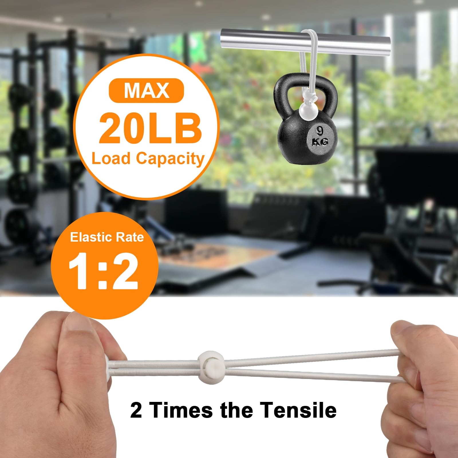 Universal Bungee Tie Downs, Ball Bungee Cords Multipurpose Elastic String for…