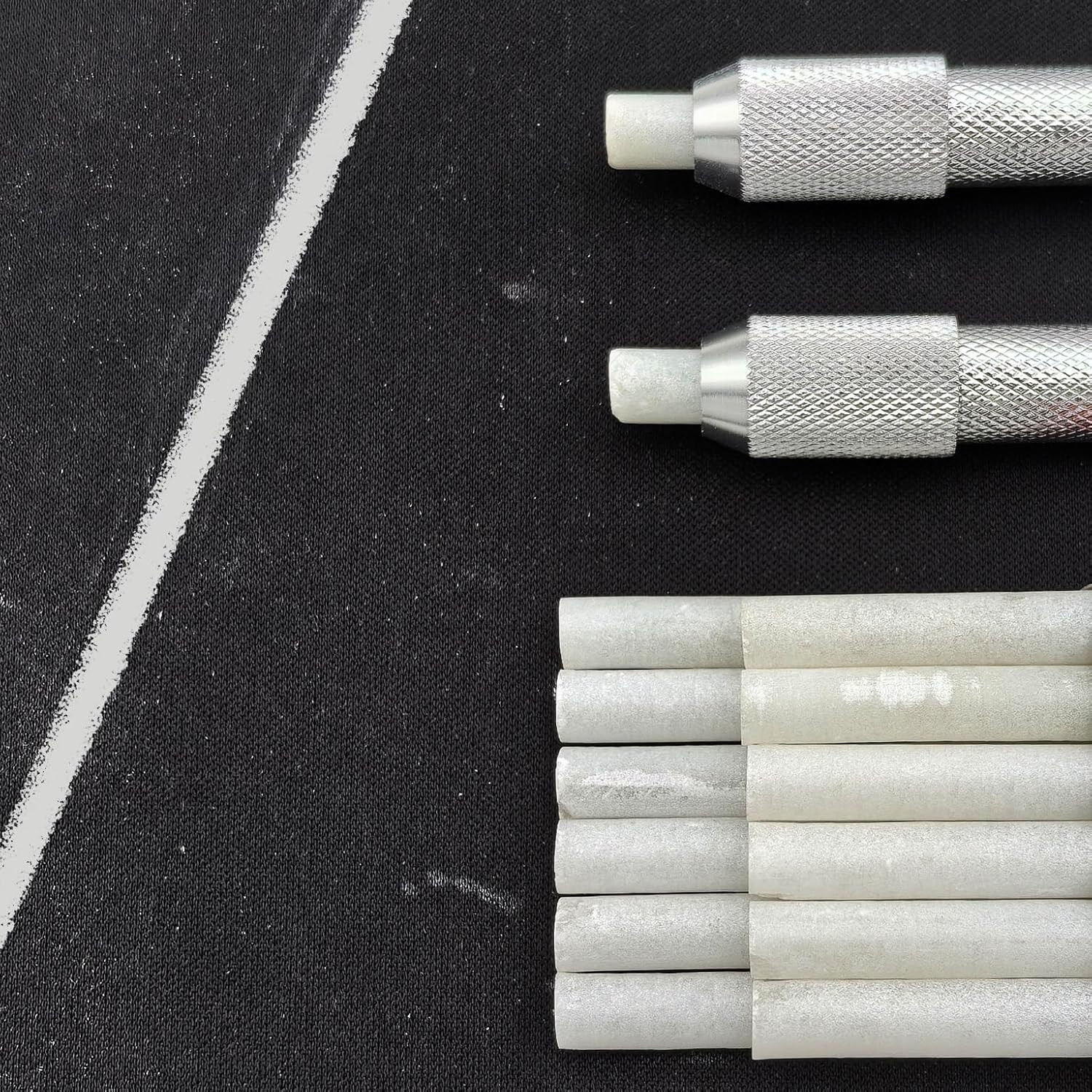 Welding Soapstone Holders,4Pcs round and Flat Soapstone Pencil Holders, Extra 20