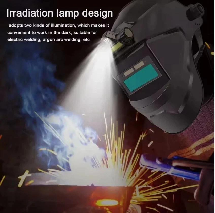 Solar Powered Auto Darkening Welding Helmet – Large View, True Color, High Temp