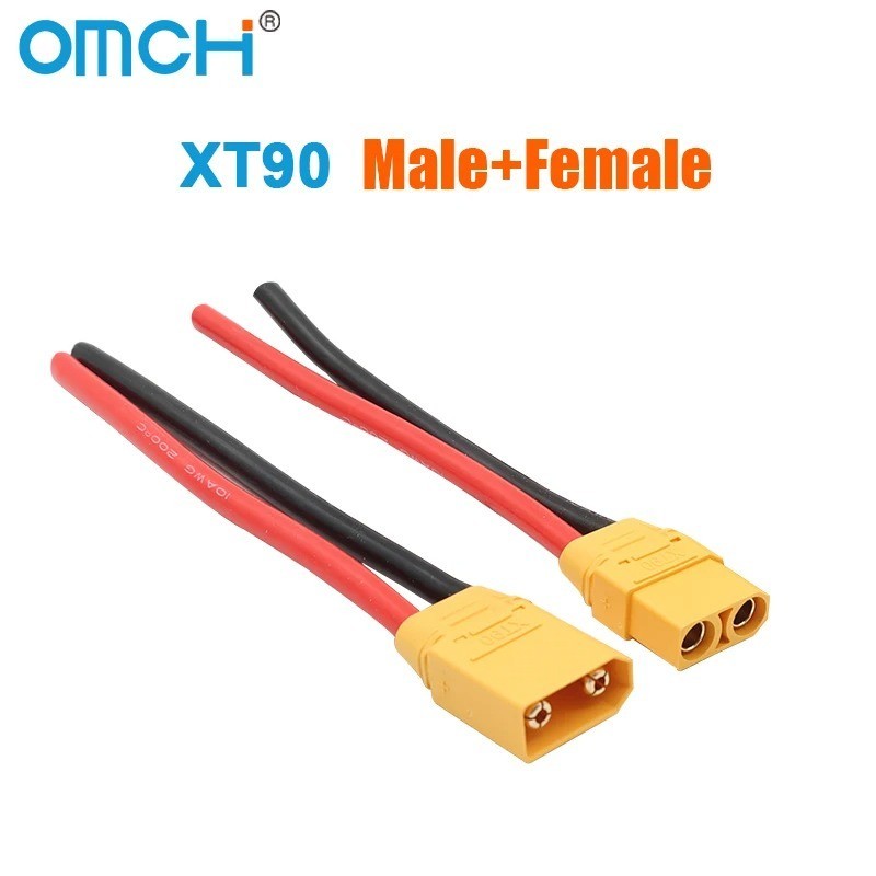 1 Pair Of XT60 Battery Male Female Connector Plug With Silicon 12 AWG Wire Cable