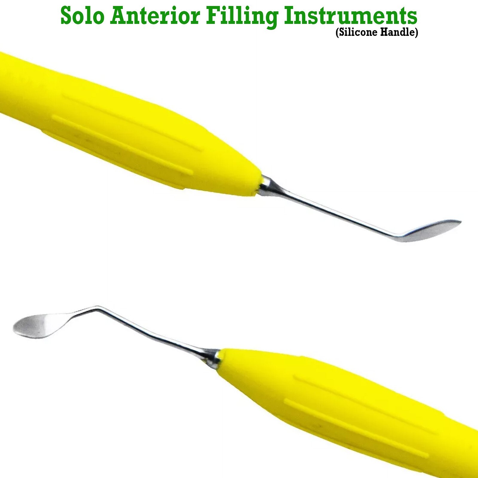 Solo Anterior Dental Composite Filling Instruments Restorative Silicone Handle