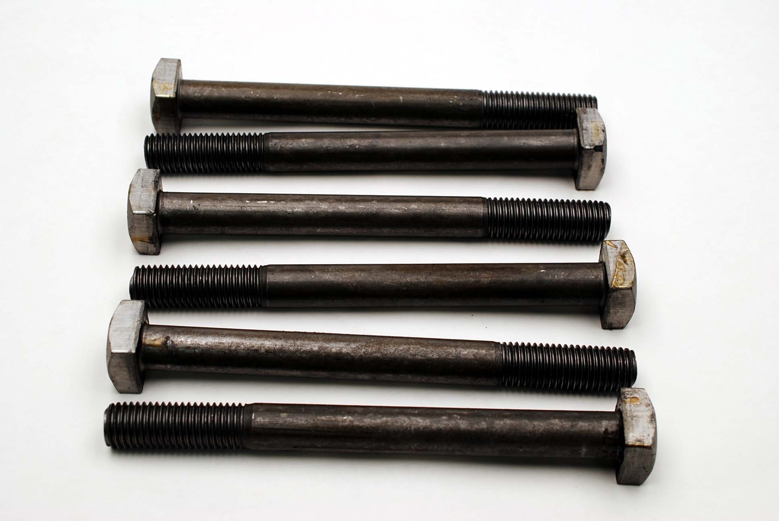 (6) Square Head 3/4-10 x 8 Bolts Unplated A307 1-1/8 Square