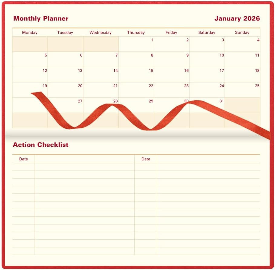 ® 2026 Belgravia Weekly/Monthly Appointment Book and Planner, 12 Months, January