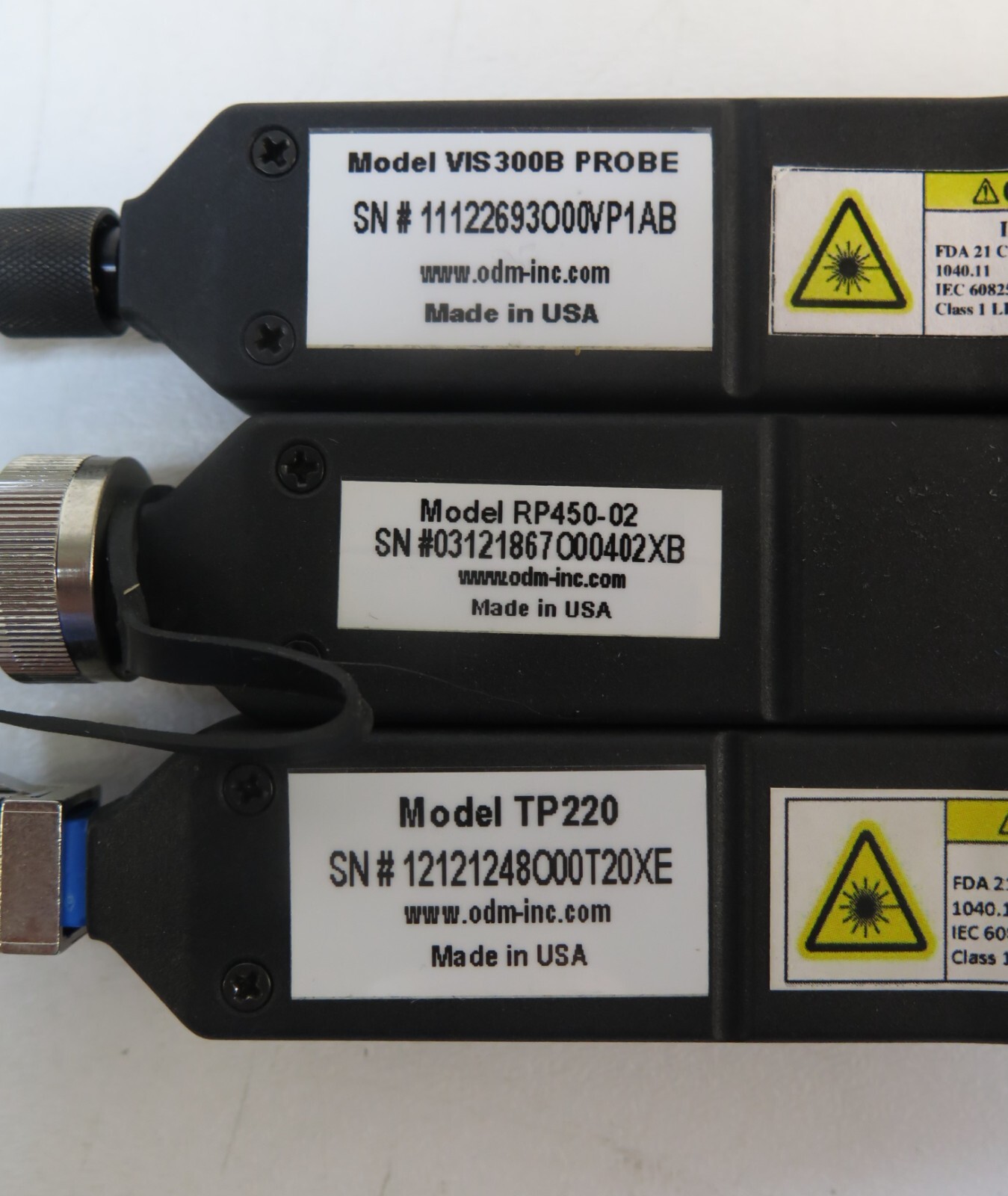 ODM VIS300M, RP450, TP220 SM Fiber Optic Test & Inspection Kit VIS300B RP450-02