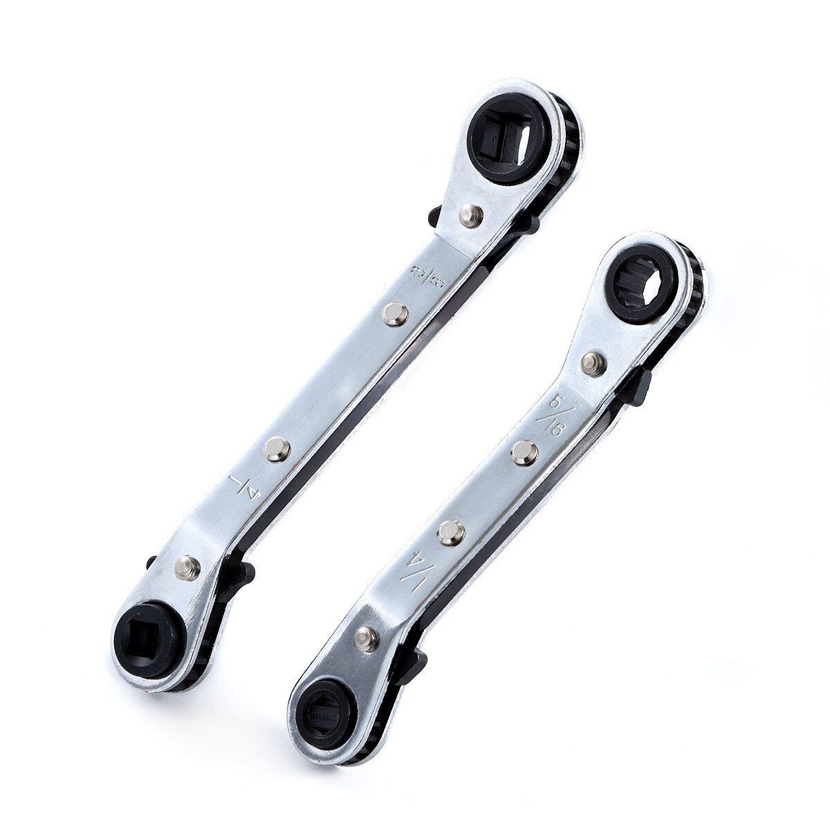 3/8” to 1/4”, 5/16” x 1/4” Refrigeration Hvac Service Wrench Set+Hex Bit Kit