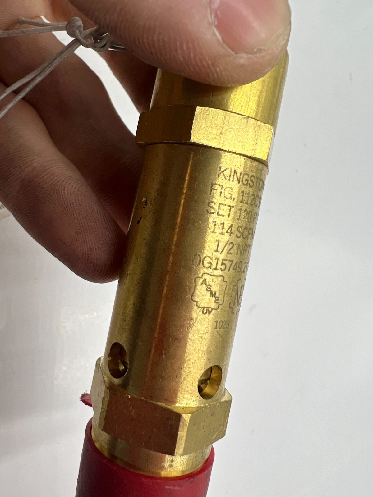 Kingston FIG. 112CSS 1/2NPT Pressure Relief Safety Valve 0G15749.2CL, Brass