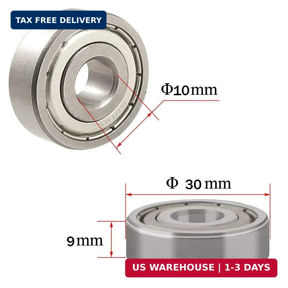 WAF 6200Z 10mm x 30mm x 9mm Deep Groove Sealed Ball Bearing (1pcs)