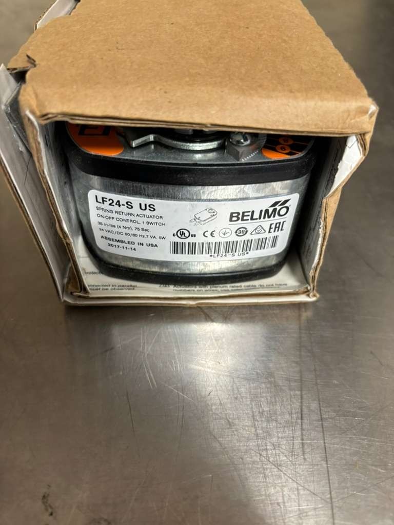 Belimo LF24-S US Spring Return 35 In-lb (4 Nm) Damper Actuator 24 VAC/DC
