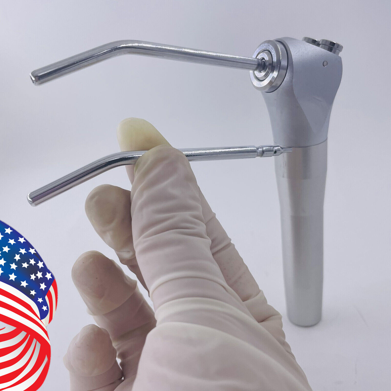 10PCS Dental Air Water Spray Triple Syringe 3 Way Handpiece w/ Nozzles/Tips/Tube
