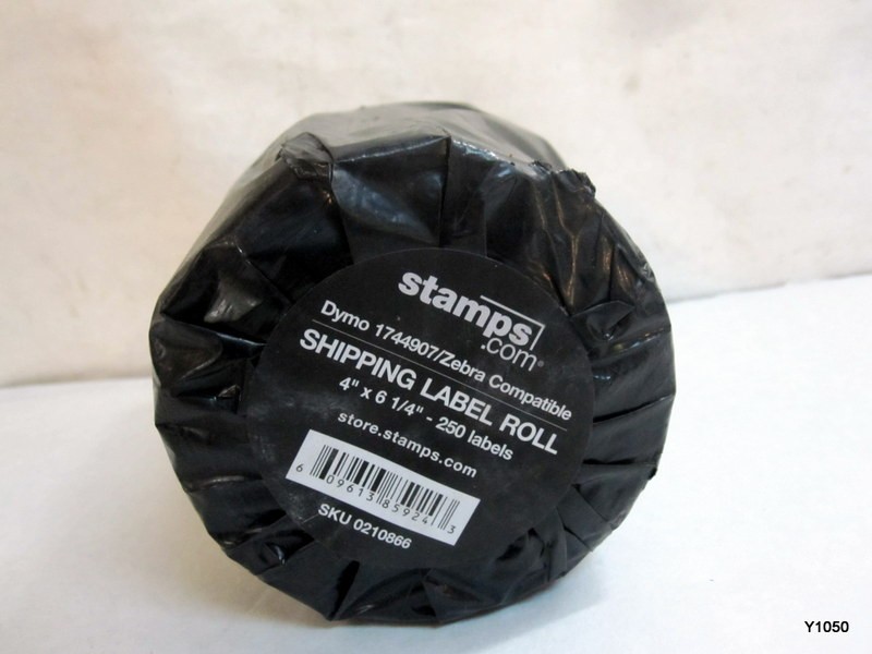 STAMPS.COM Shipping Labels 250 per Roll 4″ x 6¼” Dymo 1744907/Zebra Compatible