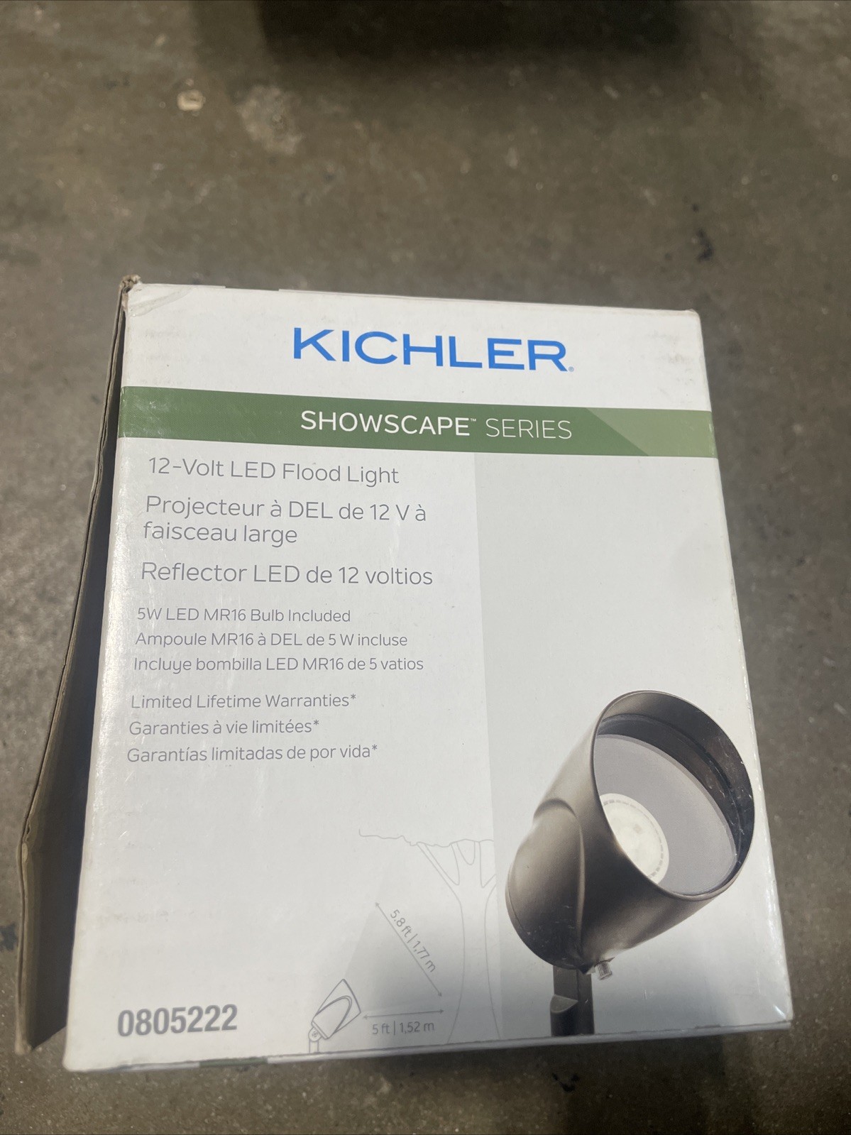 Kichler Showscape Series 12v LED Flood Light 0805222 Dark Brown