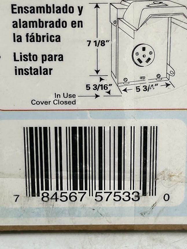 Midwest U013P 30A 120V RV Outdoor Power Outlet – Gray weatherproof Supply