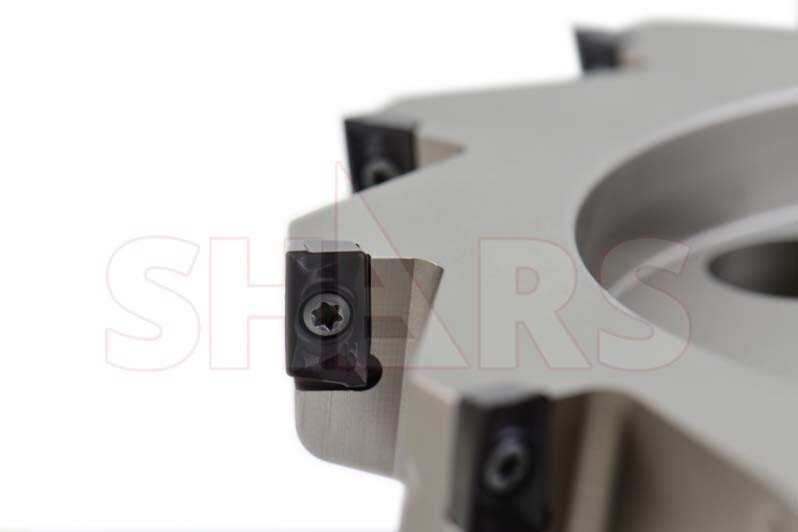 Shars CNC 8″ 90 Degree Indexable Face Mill with 12 APKT 1604 Inserts New L[
