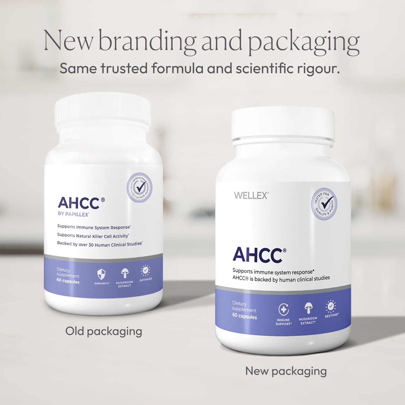 Papillex AHCC Supplement – Max Strength Natural Immune Support Extract 60 Caps
