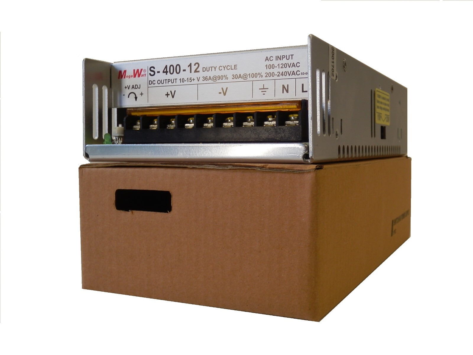 36 Amp Peak 9 – 15 Volts DC Regulated Power Supply Real MegaWatt® 12