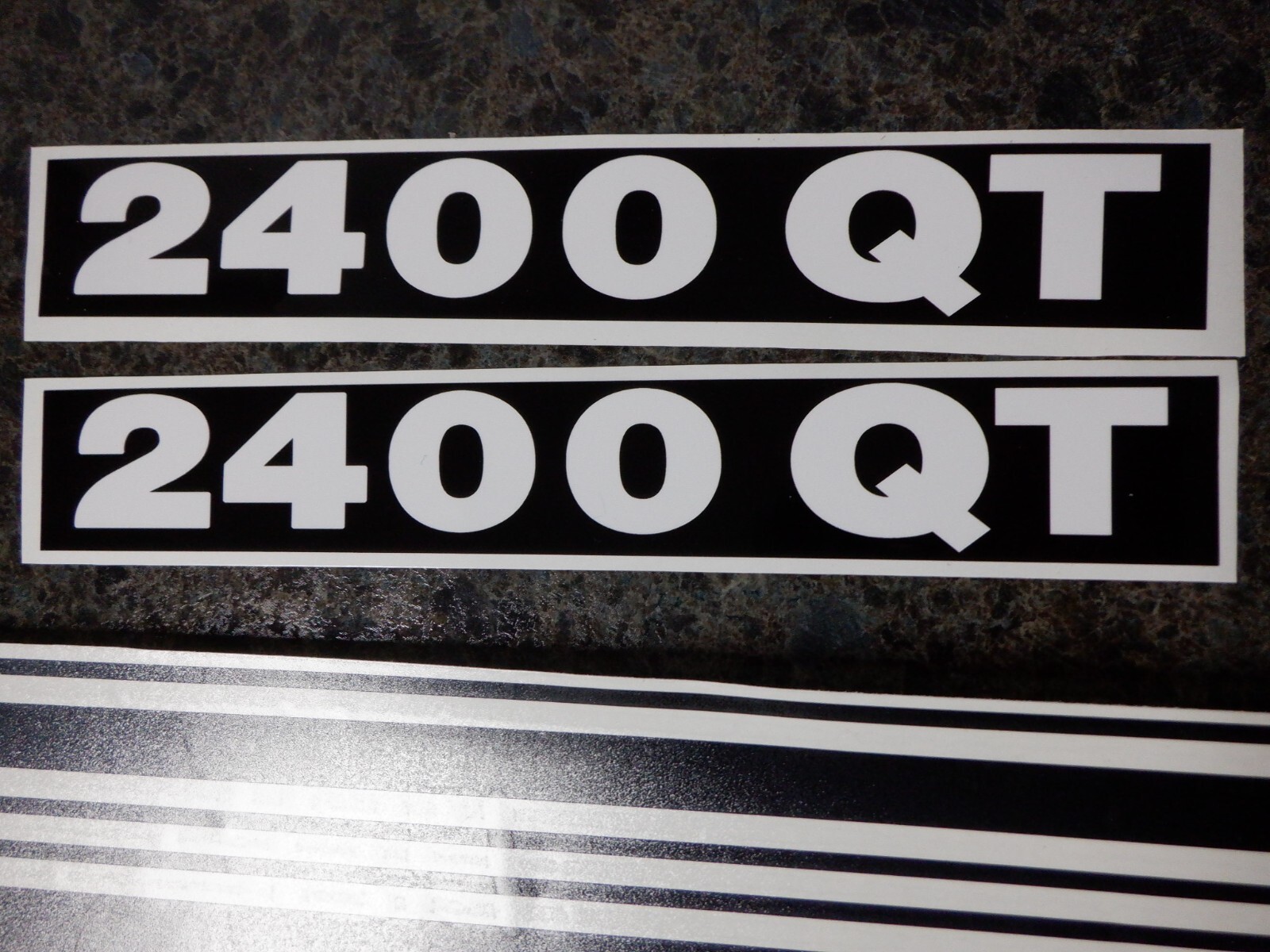 BUSH HOG LOADER DECALS. MODEL 2400QT. VINYL. SEE DETAILS