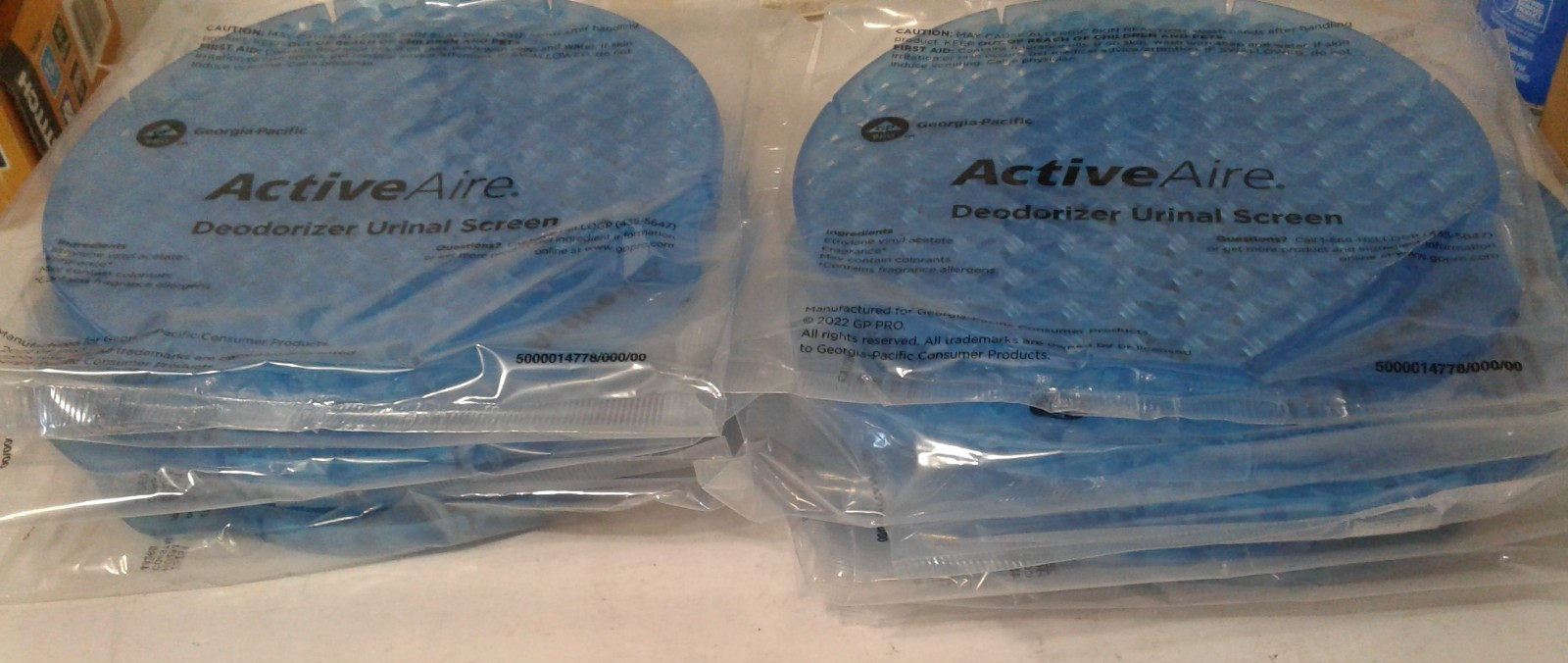 Georgia-Pacific PRO ActiveAire 48260 Urinal Screens Coastal Breeze 12 Pack.