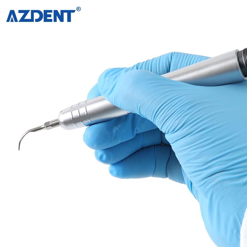 Dental Ultrasonic Air Perio Scaler Handpiece Hygienist 2/ 4Holes 3 Tips AZDENT