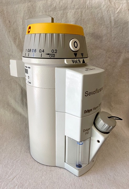Drager Vapor 2000 Sevoflurane Anesthesia Vaporizer, AutoExclusion, Drager Fill