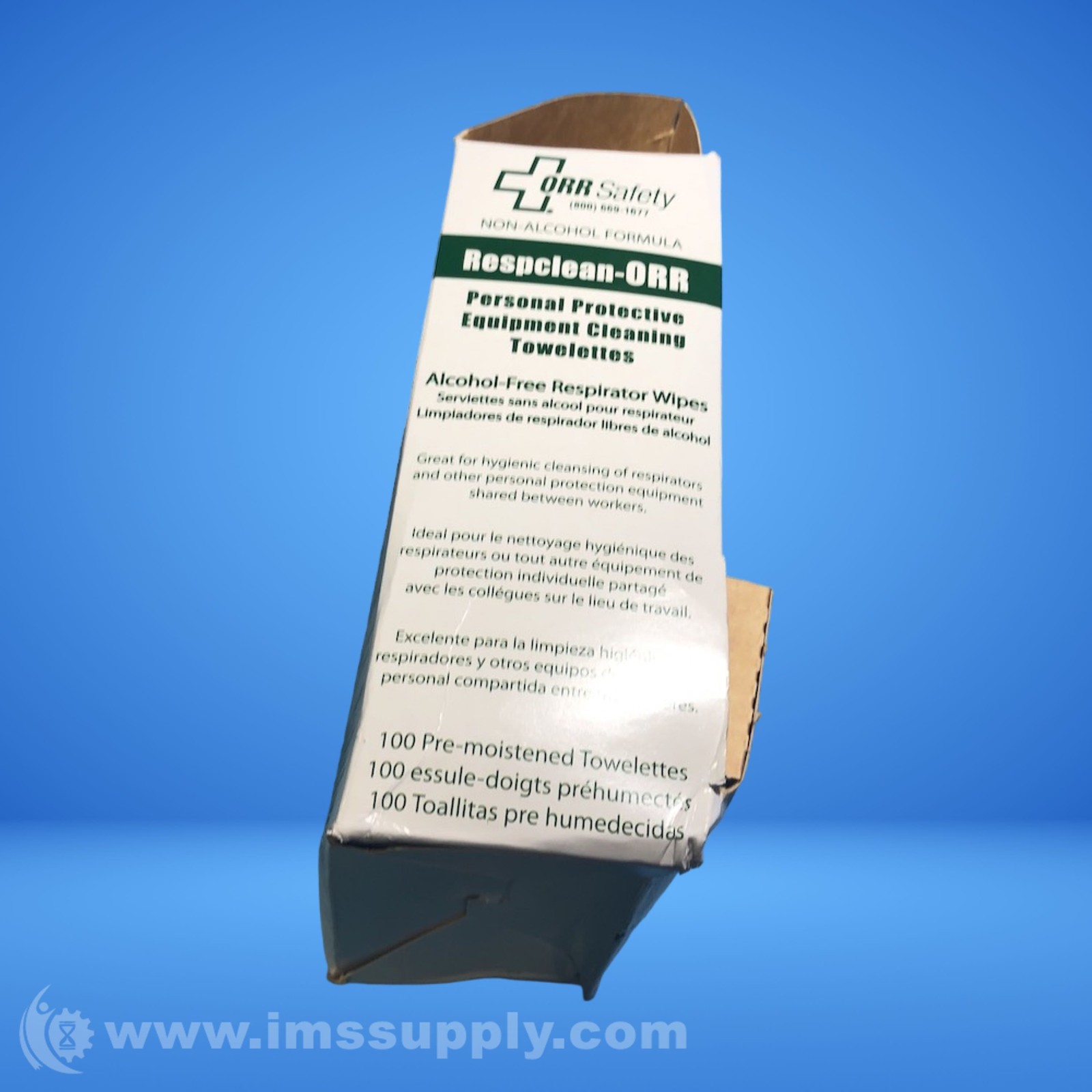 Orr Safety Equipment ORRDI100 PPE Cleaning Towelettes Box of 100 7172